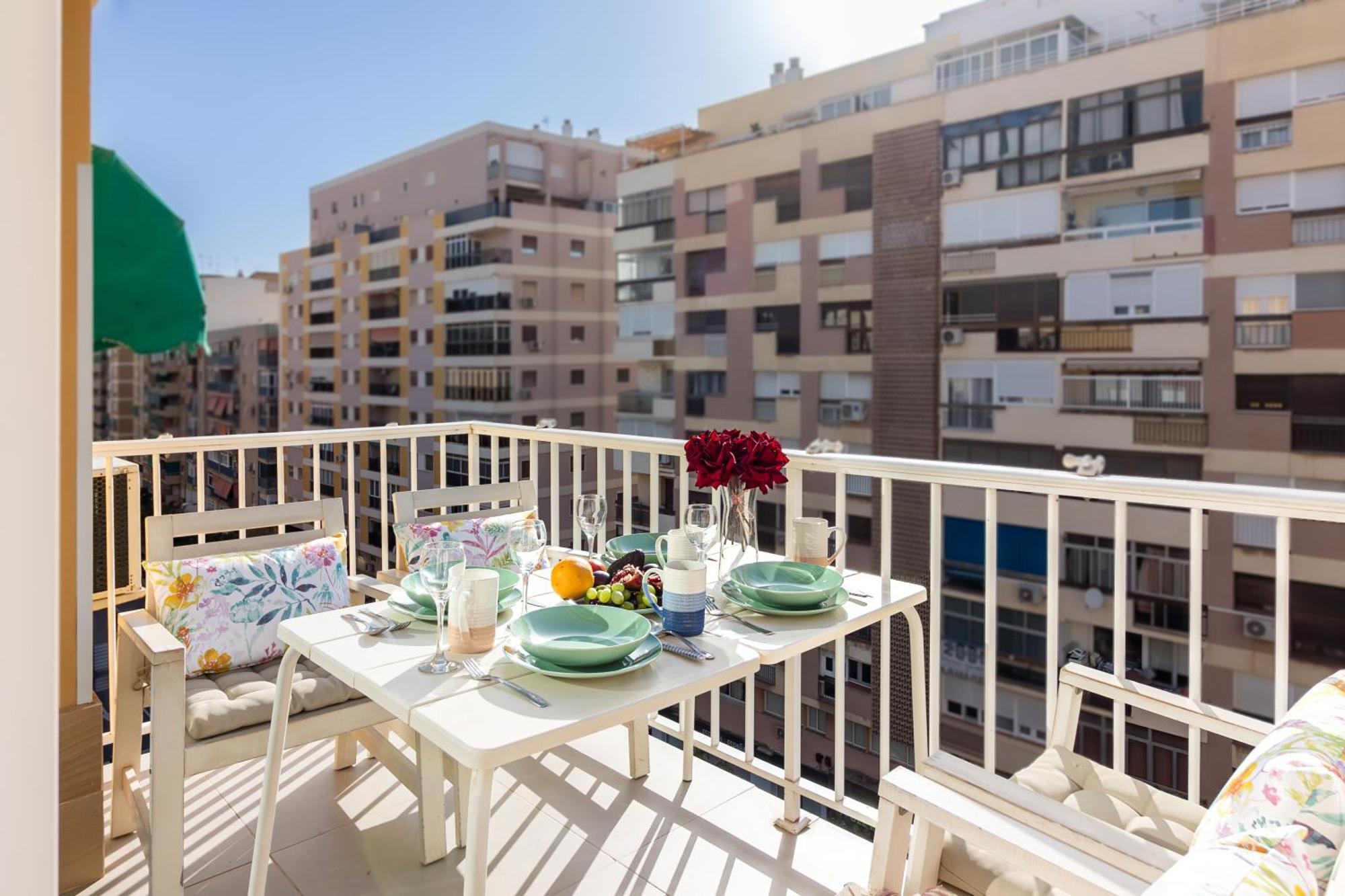 Malaga Center Flat Holidays Salitre Bagian luar foto